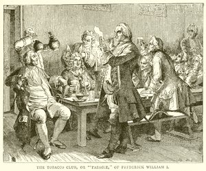 Tobakksklubben, eller Tabagie, til Frederick William I av English School