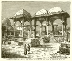 Mamelukkenes graver, de gamle herskerne i Egypt, massakrert av Mohammed Ali i 1811