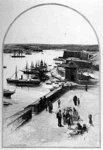 The Top of the Grand Harbour, Valletta, Malta, fra 