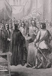 The Treaty of Westphalia, fra The History of France, av Emile de Bonnechose, utgitt av Ward, Lock and Co, London av English School