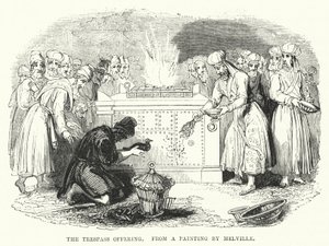 The Trespass Offering, fra et maleri av Melville (gravering) av English School