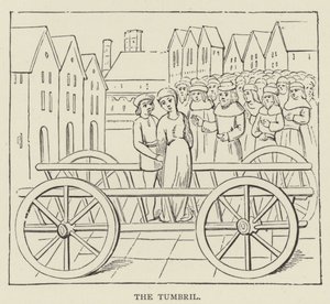 The Tumbril (gravering) av English School