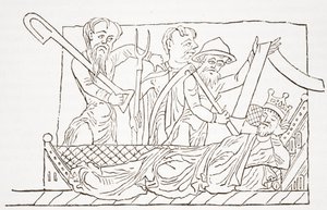 The Vision of the Husbandmen, fra The Prophecies of Merlin av English School