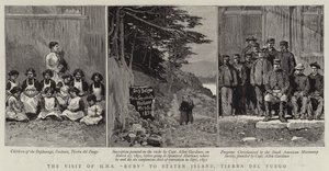 Besøket av HMS "Ruby" til Staten Island, Land of Fire av English School