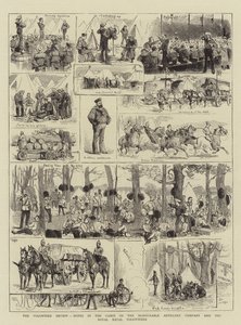 The Volunteer Review, Notes in the Camps of the Honorable Artillery Company and the Royal Naval Volunteers (gravering) av English School