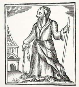 The Wandering Jew, illustrasjon fra Chap-books of the Eighteenth Century av John Ashton, pub. 1882
