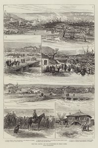 Krigen, Plevna og overgivelsen til Osman Pasha (gravering) av English School