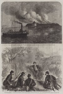 Krigen i Amerika (gravering) av English School