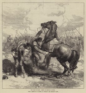Krigen i Spania, Marshal Conchas død (gravering) av English School