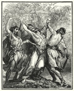 The Wicked Husbandmen (gravering) av English School