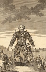 The Wicker Man of the Druids, fra The Complete English Traveller, eller en ny undersøkelse og beskrivelse av England og Wales, pub. 1771 av English School