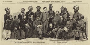 Tilbaketrekkingen fra Cabul, Lepel Griffin, den britiske politiske agenten og hans stab av English School