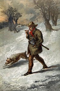 Tremannen og hunden hans av English School