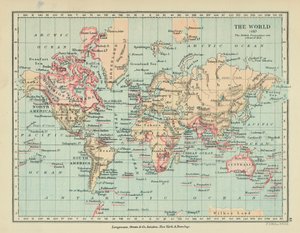 Verden (fargelitografi) av English School