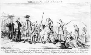 The X Plagues of Egypt, ca. 1749 av English School