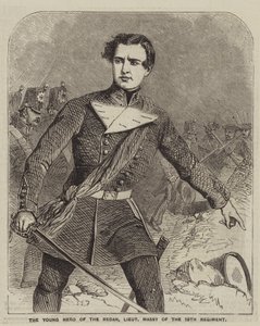 The Young Hero of the Redan, løytnant Massy fra det 19. regiment (gravering) av English School
