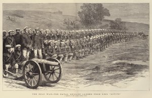 Der Zulukrieg, die Marinebrigade landete von der HMS "Active"