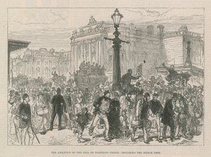 Avskaffelse av bompenger på Waterloo Bridge av English School