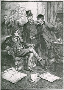 Arrestasjonen av Oscar Wilde: The pet of London Society, en av våre mest suksessrike dramatikere og poeter, arrestert på en fryktelig siktelse av English School