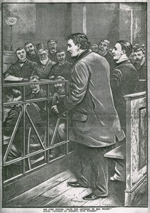 Arrestasjonen av Oscar Wilde: Wilde i kaien av English School