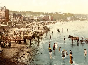 Stranden, Douglas (håndfarget bilde) av English School