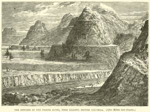 Benkene til Fraser River, nær Lillooet, Britisk Columbia av English School
