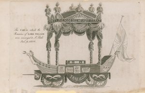Bilen som restene av Lord Nelson ble overført til St Pauls av English School