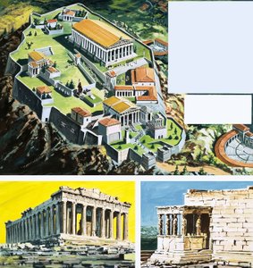Byen Athen i antikkens Hellas av English School