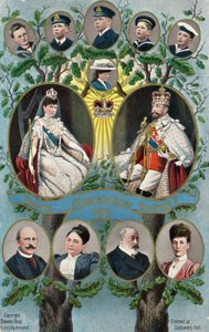 Kroningen av kong George V og dronning Mary av English School