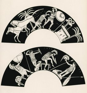 Troilos#39; død (gravering) av English School