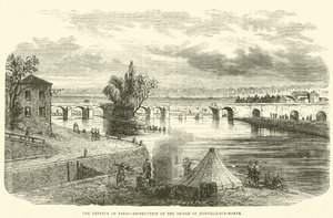 Forsvaret av Paris, ødeleggelse av broen til Joinville-sur-Marne, november 1870 av English School