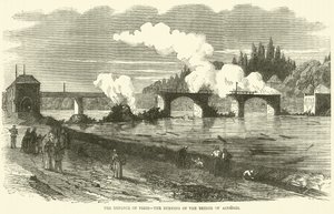 Forsvaret av Paris, brenningen av Asnieres-broen, november 1870 av English School