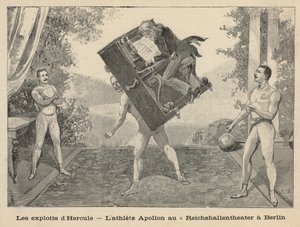 Bedriftene til Hercules - den atletiske Apollon ved Reichshallen Theatre, Berlin av English School
