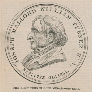 Den første Turner-gullmedaljen (forside) av English School