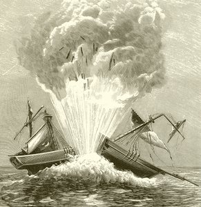 Den første torpedoen, 1805 av English School