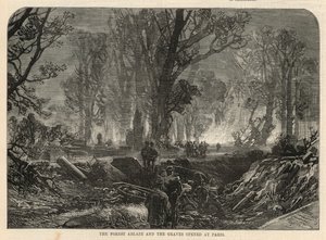Skogen brant og gravene åpnet seg i Paris