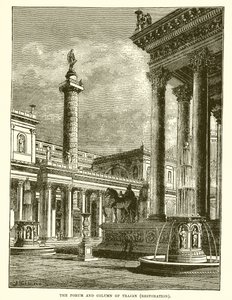 Das Forum und die Säule des Trajan von English School
