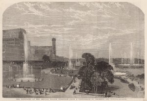 Fontenene ved Crystal Palace av English School