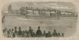 Den flotte cricketkampen på Lords Ground av English School
