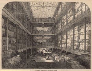 Det flotte ullgulvet ved London Docks av English School