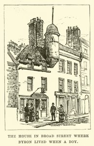 Huset i Broad Street der Byron bodde da han var gutt av English School