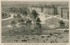 Forbedringene ved Hyde Park Corner, og fjerningen av statuen av hertugen av Wellington av English School
