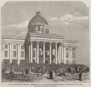Innvielsen av den ærede Jefferson Davis av English School