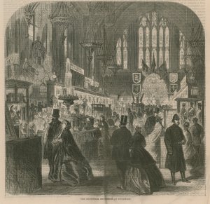 Industriutstillingen i Guildhall, London av English School