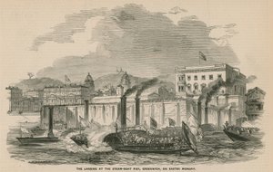Landingen ved dampbåtbrygga, Greenwich, påskedag av English School