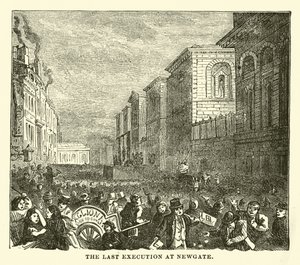 Den siste henrettelsen ved Newgate av English School
