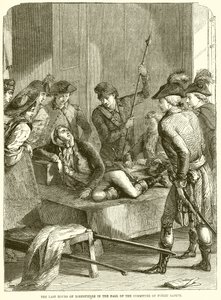 De siste timene av Robespierre i hallen til komiteen for offentlig sikkerhet av English School
