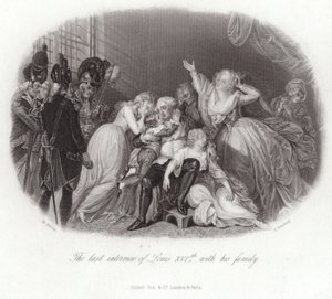 Det siste intervjuet av Louis XVI med familien hans av English School