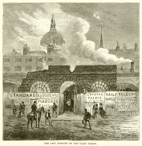 De siste restene av Fleet Prison av English School