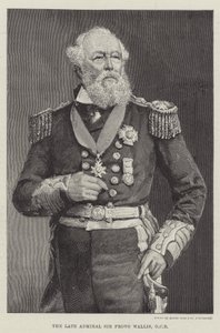 Avdøde admiral Sir Provo Wallis, GCB (gravering) av English School